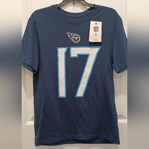 NFL Titans Navy Blue Jersey Shirt Sz Small #I05